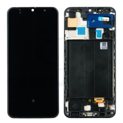 LCD Display SAMSUNG A505 GALAXY A50 BLACK WITH FRAME [OLED RMORE]