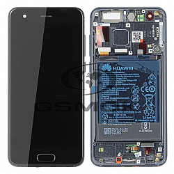 LCD Display HUAWEI HONOR 9 STF-L09 WITH FRAME AND BATTERY BLACK 02351LGK ORIGINAL SERVICE PACK