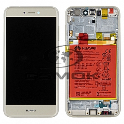 LCD Display HUAWEI P8 LITE 2017 / P9 LITE 2017 WITH FRAME AND BATTERY GOLD 02351DLS 02351DLD 02351DNF 02351VBR ORIGINAL SERVICE PACK