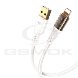 CABLE USB TO LIGHTNING 2.4A 1M XO CLEAR NB229 WHITE