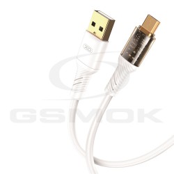 CABLE USB TO MICRO  2.4A 1M XO CLEAR NB229 WHITE