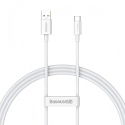 CABLE USB TO USB-C 65W 1M BASEUS SUPERIOR CAYS000902 WHITE