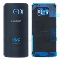 BATTERY COVER HOUSING SAMSUNG G935 GALAXY S7 EDGE BLACK OLYMPIC EDITION GH82-11655A ORIGINAL SERVICE PACK
