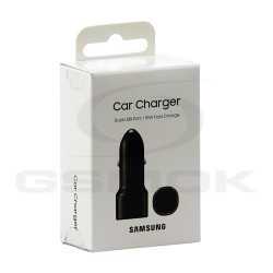 CAR CHARGER SAMSUNG 2X USB 12V BLACK EP-L1100NBEGWW ORIGINAL BOX