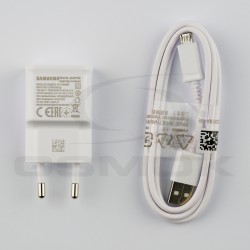 WALL CHARGER SAMSUNG EP-TA50EWE 1.55A WITH CABLE MICRO FAST CHARGE ECB-DU4AWE WHITE ORIGINAL