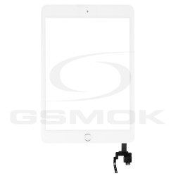 TOUCH PAD IPAD MINI 3 (A1599, A1600) WHITE WITH IC SYSTEM, STICKER AND HOME