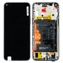 LCD Display HUAWEI NOVA 8I WITH FRAME AND BATTERY BLACK 02354GMP ORIGINAL SERVICE PACK