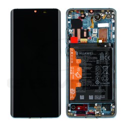 LCD Display HUAWEI P30 PRO AURORA BLUE WITH FRAME  BATTERY 02353FUS ORIGINAL REFURBISHED SERVICE PACK