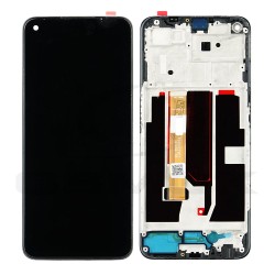 LCD Display OPPO A74 5G BLACK WITH FRAME