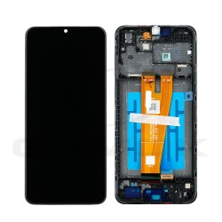 LCD Display SAMSUNG A045 GALAXY A04 BLACK WITH FRAME GH81-22731A ORIGINAL SERVICE PACK