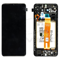 LCD Display SAMSUNG A047 GALAXY A04S BLACK WITH BATTERY GH82-29802A ORIGINAL SERVICE PACK