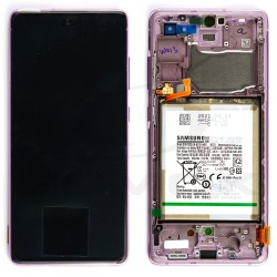 LCD Display SAMSUNG G780 GALAXY S20 FE VIOLET WITH BATTERY GH82-24479C GH82-24478C ORIGINAL SERVICE PACK