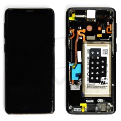 LCD Display SAMSUNG G960 GALAXY S9 BLACK WITH BATTERY GH82-15994A ORIGINAL SERVICE PACK