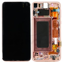 LCD Display SAMSUNG G970 GALAXY S10E PINK/GOLD WITH FRAME GH82-18852D GH82-18836D ORIGINAL SERVICE PACK