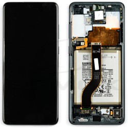 LCD Display SAMSUNG G985 G986 GALAXY S20 PLUS GRAPHITE WITH FRAME AND BATTERY WITHOUT CAMERA GH82-22142A ORIGINAL SERVICE PACK
