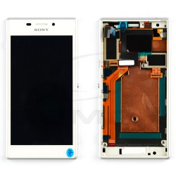 LCD Display SONY XPERIA M2 WITH FRAME WHITE 78P7120003N ORIGINAL SERVICE PACK
