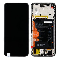 LCD Display HUAWEI HONOR 50 LITE WITH FRAME AND BATTERY BLACK 02354FMV H02354FMV ORIGINAL SERVICE PACK