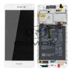 LCD Display HUAWEI HONOR 6C WITH FRAME AND BATTERY WHITE 02351FUU 02351BKB ORIGINAL SERVICE PACK
