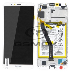 LCD Display HUAWEI HONOR 7A WITH FRAME AND BATTERY WHITE 02351WER ORIGINAL SERVICE PACK