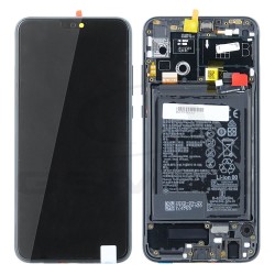 LCD Display HUAWEI HONOR 9X LITE WITH FRAME AND BATTERY BLACK 02353QJJ ORIGINAL SERVICE PACK