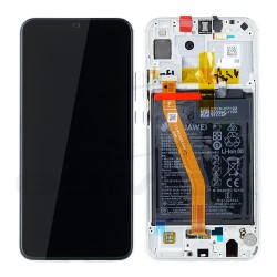 LCD Display HUAWEI P SMART PLUS WITH FRAME AND BATTERY WHITE 02352BUK ORIGINAL SERVICE PACK