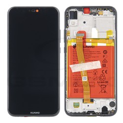 LCD Display HUAWEI P20 LITE WITH FRAME AND BATTERY BLACK 02351VPR 02351XTY ORIGINAL SERVICE PACK