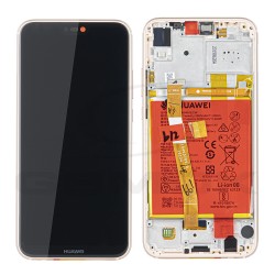 LCD Display HUAWEI P20 LITE WITH FRAME AND BATTERY PINK 02351VUW 02351XUB ORIGINAL SERVICE PACK