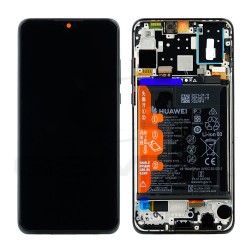 LCD Display HUAWEI P30 LITE NEW EDITION MAR-L21BX WITH FRAME AND BATTERY MIDNIGHT BLACK 02353FPX 02353DQU ORIGINAL SERVICE PACK