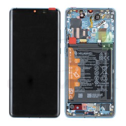 LCD Display HUAWEI P30 PRO WITH FRAME AND BATTERY BLUE 02355MUQ 02352PGE 02354NAP 02355MUM 02355UNA ORIGINAL SERVICE PACK