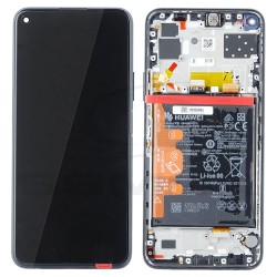 LCD Display HUAWEI P40 LITE 5G WITH FRAME AND BATTERY MIDNIGHT BLACK 02353SUN ORIGINAL SERVICE PACK