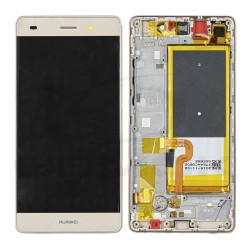 LCD Display HUAWEI P8 LITE WITH FRAME AND BATTERY GOLD 02350KGP ORIGINAL SERVICE PACK