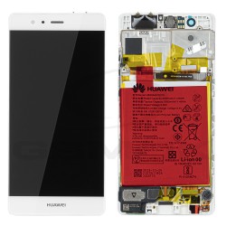 LCD Display HUAWEI P9 EVA-L09 WITH FRAME AND BATTERY WHITE 02350RKF ORIGINAL SERVICE PACK