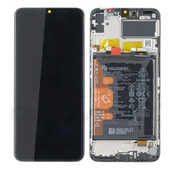 LCD Display HUAWEI Y6P WITH FRAME AND BATTERY BLACK 02353LKV ORIGINAL SERVICE PACK