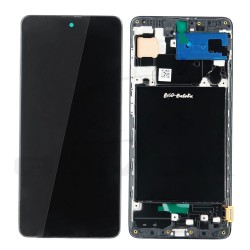 LCD Display SAMSUNG A715 GALAXY A71 BLACK WITH FRAME [INCELL]