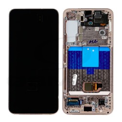LCD Display SAMSUNG S901 GALAXY S22 5G PINK GOLD WITH FRAME GH82-27520D GH82-27521D ORIGINAL SERVICE PACK
