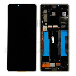 LCD Display SONY XPERIA 10 III XQ-BT52 WITH FRAME WHITE A5034093A ORIGINAL SERVICE PACK