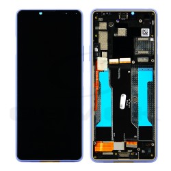 LCD Display SONY XPERIA 10 III XQ-BT52 WITH FRAME BLUE A5034094A ORIGINAL SERVICE PACK