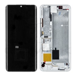 LCD Display XIAOMI MI NOTE 10 WITH FRAME WHITE 56000200F400 ORIGINAL SERVICE PACK