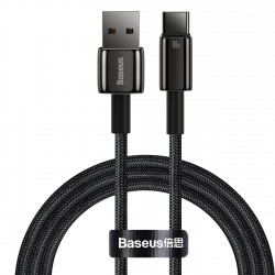 CABLE USB TO USB-C BASEUS TUNGSTEN GOLD 100W 480MB/S 1M BLACK