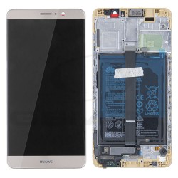 LCD Display HUAWEI MATE 9 WITH FRAME AND BATTERY GOLD 02350YXL ORIGINAL SERVICE PACK