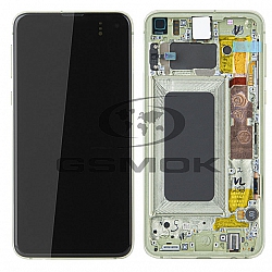 LCD Display SAMSUNG G970 GALAXY S10E CANARY YELLOW WITH FRAME GH82-18852G GH82-18836G ORIGINAL SERVICE PACK