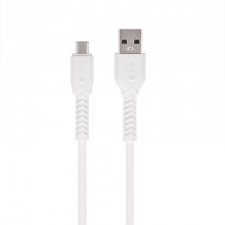 CABLE USB TO USB-C MAXLIFE MXUC-04 WHITE 3A 1M