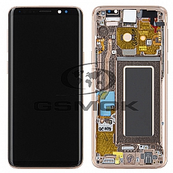 LCD Display SAMSUNG G960 GALAXY S9 GOLD WITH FRAME GH97-21696E GH97-21697E ORIGINAL SERVICE PACK