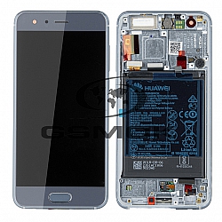 LCD Display HUAWEI HONOR 9 STF-L09 WITH FRAME AND BATTERY SILVER 02351LCD Display ORIGINAL SERVICE PACK