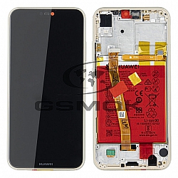 LCD Display HUAWEI P20 LITE WITH FRAME AND BATTERY GOLD 02351WRN ORIGINAL SERVICE PACK