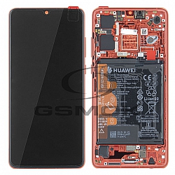 LCD Display HUAWEI P30 WITH FRAME AND BATTERY AMBER SUNRISE 02352NLQ 02354HRG 02353UBW ORIGINAL SERVICE PACK