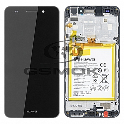 LCD Display HUAWEI Y6 II CAM-L21 WITH FRAME AND BATTERY BLACK 02350XME 02350VUG ORIGINAL SERVICE PACK