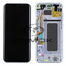 LCD Display SAMSUNG G955 GALAXY S8 PLUS ORCHID GREY / VIOLET WITH FRAME GH97-20470C GH97-20564C GH97-20565C GH97-20469C ORIGINAL SERVICE PACK