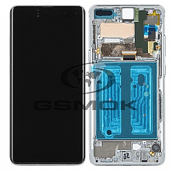 LCD Display SAMSUNG G977 GALAXY S10 5G SILVER WITH FRAME GH82-20567A GH82-20442A ORIGINAL SERVICE PACK