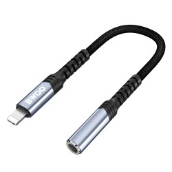 ADAPTER AUDIO LIGHTNING TO JACK 3.5MM BWOO BZ48 BLACK